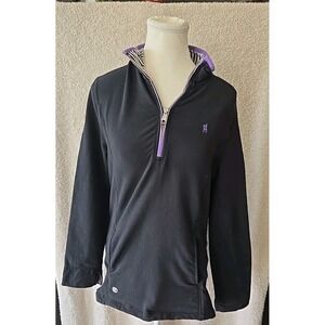 Thomas Cook Boot & Clothing CoWomens Charlie Rubgy Pullover 1/4 Zip Black Size 8